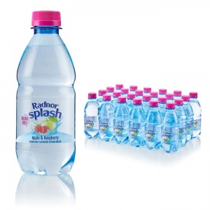 Radnor Splash Sparkling Apple & Raspberry Bottle 330ml (24 Pack)
