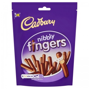 Cadbury Nibbly Chocolate Mini Fingers Biscuits 125g (8 Pack)
