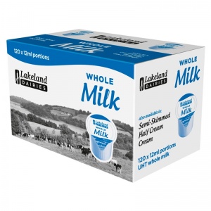 Lakeland Dairies Whole Milk Portions (Blue) 12ml (120 Pack)