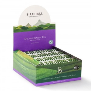 Birchall Fair Trade Decaffeinated English Breakfast Tagged Tea Bags x 100 (10 Pack)