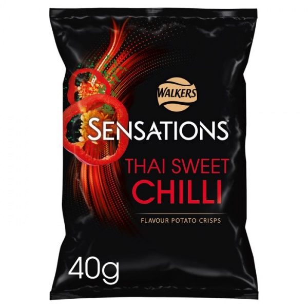 Walkers Sensations Thai Sweet Chilli Crisps 40g (32 Pack)