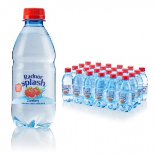 Radnor Splash Sprakling Strawberry Bottle 330ml (24 Pack)