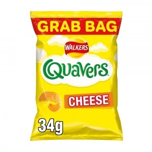 Walkers Quavers Cheese Crisps Grab Bag 34g (30 Pack)