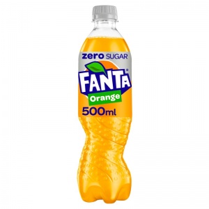 Fanta Orange Zero Sugar 500ml Bottle (12 Pack)