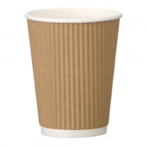 12oz Bubble Compostable Ripple Cup PLA Lined (500 Pack)