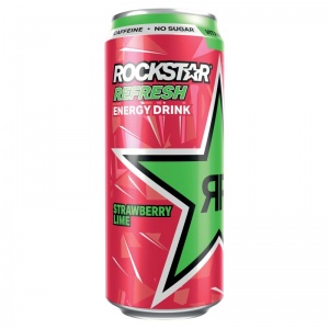 Rockstar Energy Drink Strawberry & Lime 500ml (12 Pack)