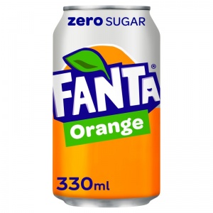 Fanta Orange Zero Sugar 330ml Can (24 Pack)