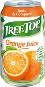 Tree Top Orange Juice NAS 330ml Can (24 Pack)