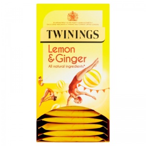 Twinings Lemon & Ginger Envelope Tea Bags x 20 (12 Pack)