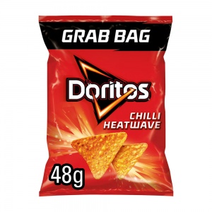 Doritos Chilli Heatwave Tortilla Chip Crisps Grab Bag 48g (24 Pack)