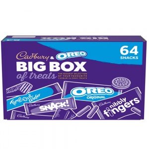 Cadbury & Oreo Big Box Of Treats - Mini Fingers, Oreo, Time Out (64 Pack)