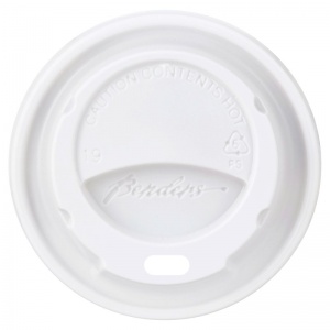 White Domed Cup Lid (Pour Moi) 8/10oz (1000 Pack)