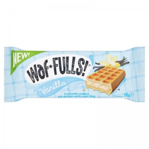 Waf*FULLS! Vanilla Cream Waffle Sandwich 50g (48 Pack)