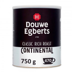 Douwe Egberts Classic Rich Roast Continental Instant Coffee Tin 750g (6 Pack)