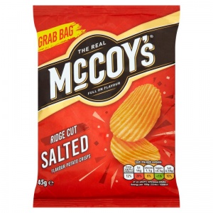 McCoy's Ridge Cut Salted Crisps 45g (36 Pack)
