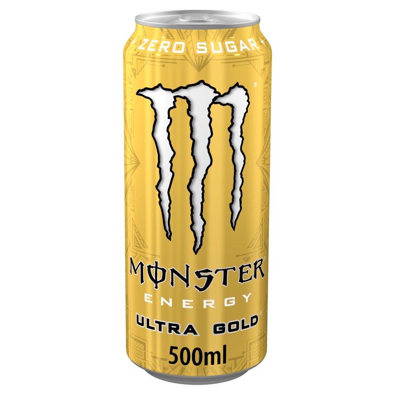 Monster Energy Ultra Gold Cans 500ml (12 Pack)