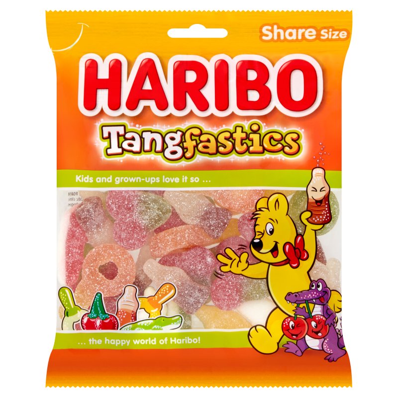 Haribo Tangfastics Share Size Bag 160g (12 Pack)