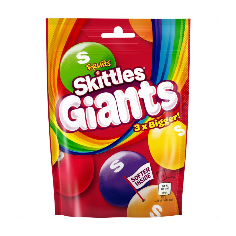 Skittles Giants Fruits Pouch 141g (15 Pack)