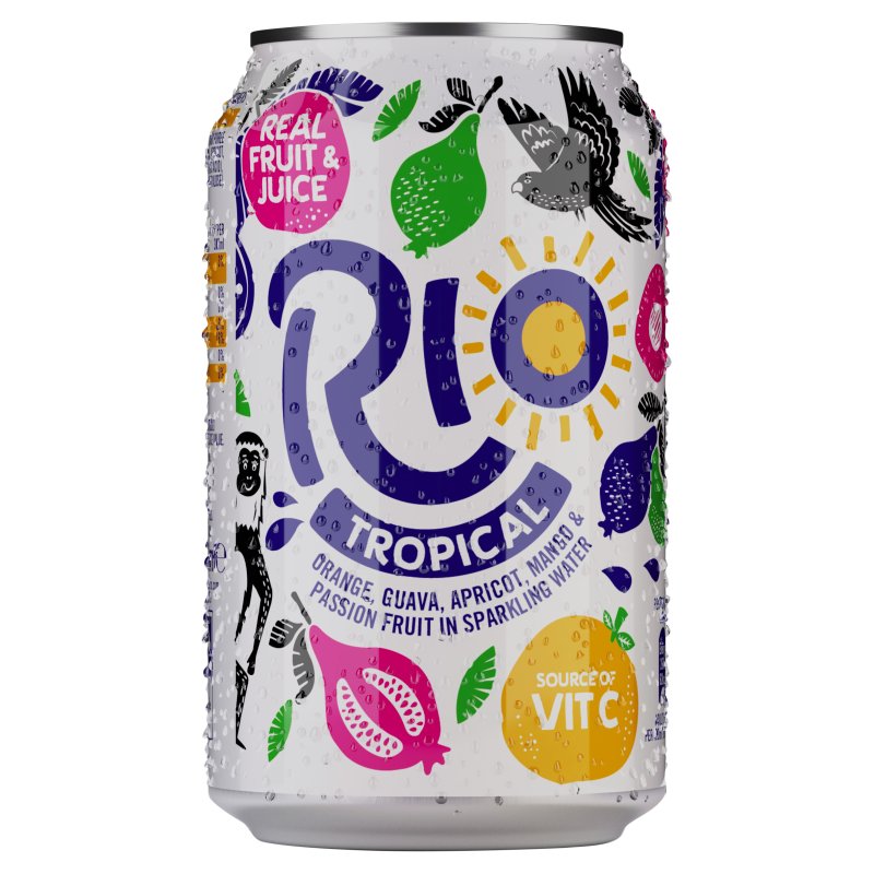 Rio Tropical Sparkling Can 330ml (24 Pack)