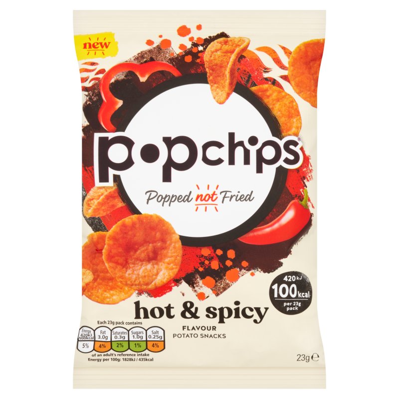 Popchips Hot & Spicy 23g (24 Pack)
