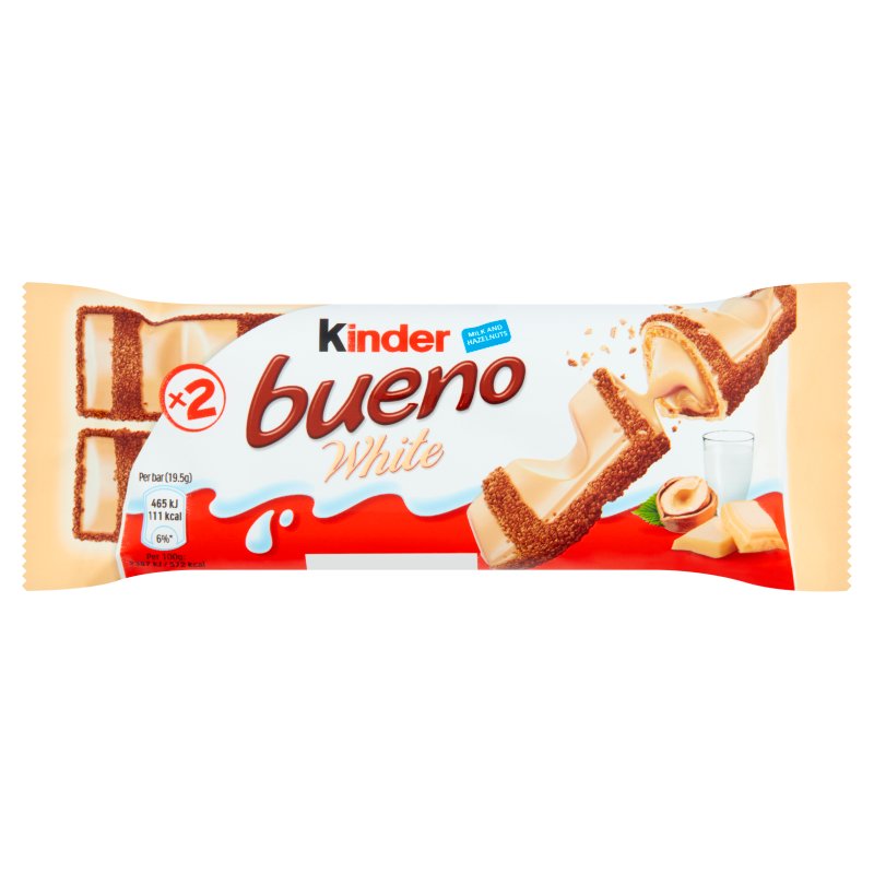 Kinder Bueno Duo Bar White Chocolate 43g (30 Pack)