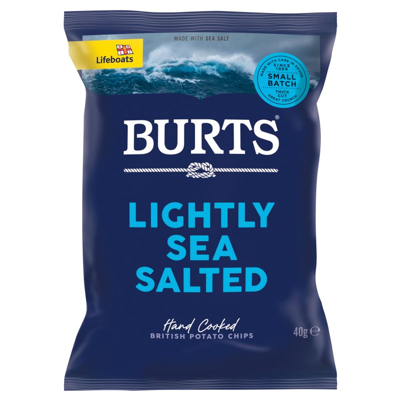 Burts Lightly Sea Salted Crisps 40g (20 Pack)