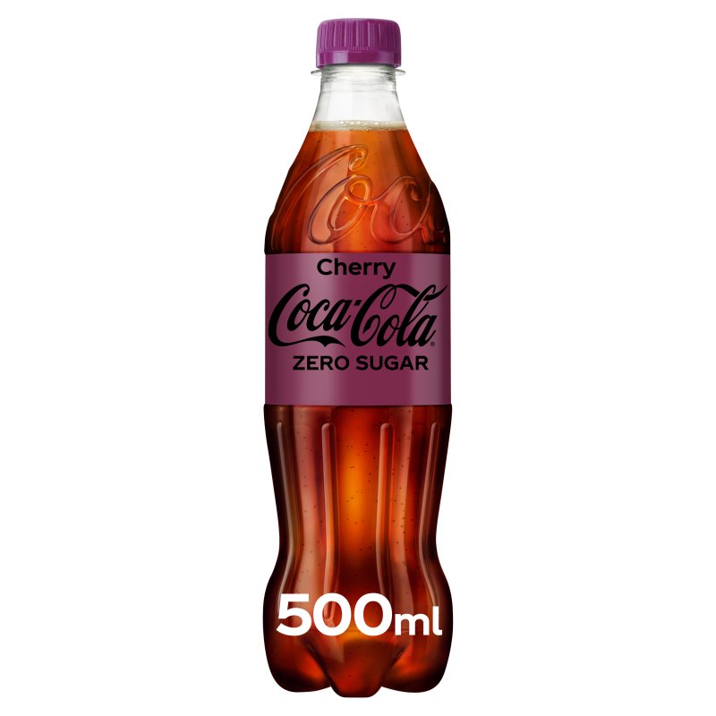 Coca-Cola Cherry Zero Sugar 500ml Bottle (12 Pack)