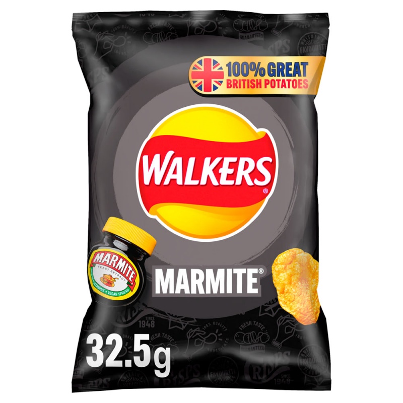 Walkers Marmite Crisps 32.5g (32 Pack)