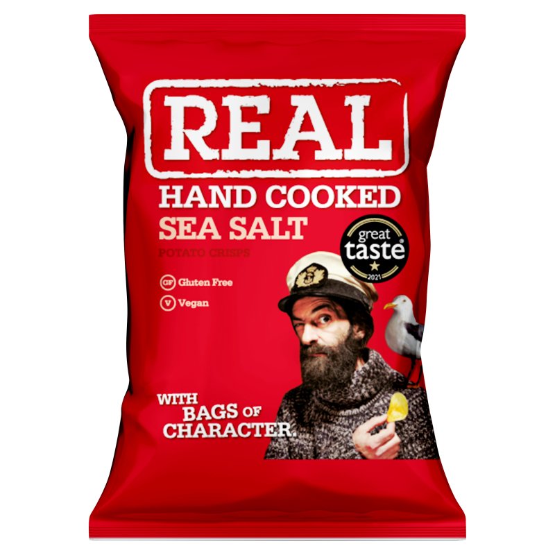 Real Crisps Sea Salt 35g (24 Pack)