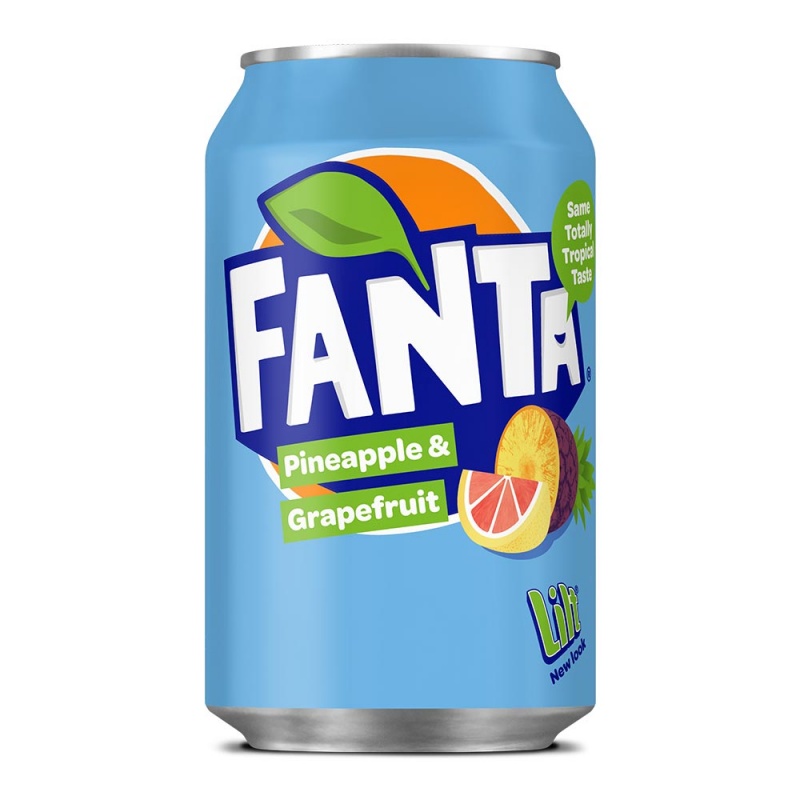 Fanta Pineapple & Grapefruit 330ml Can (24 Pack)