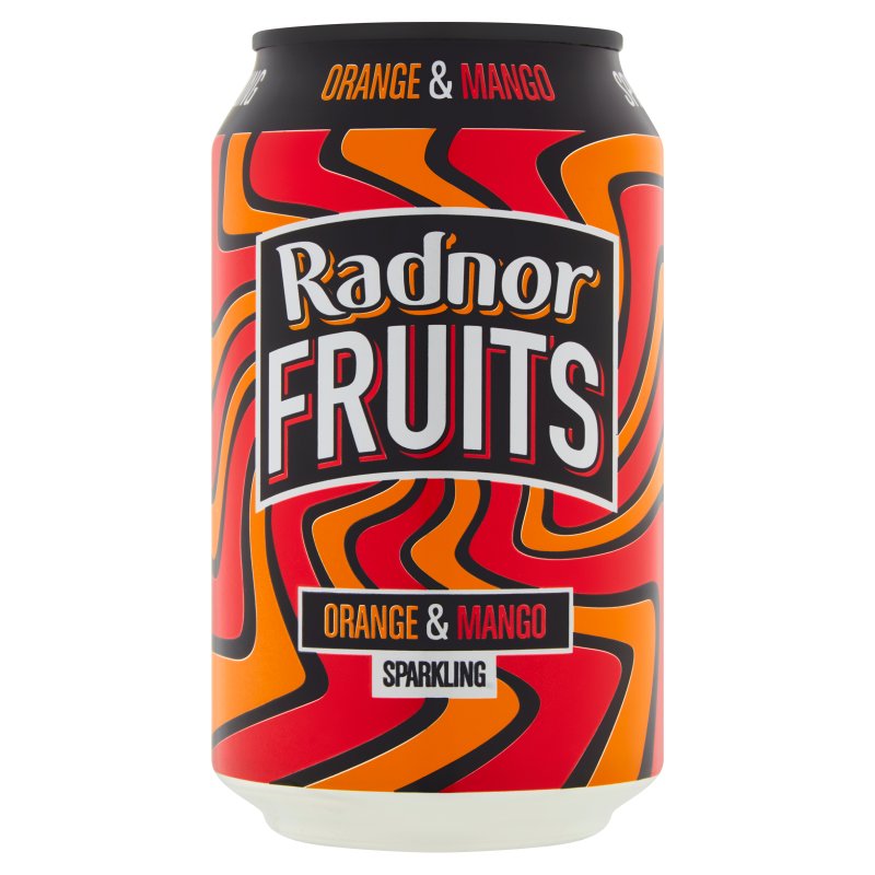 Radnor Fruits Sparkling Orange & Mango 330ml Can (24 Pack)