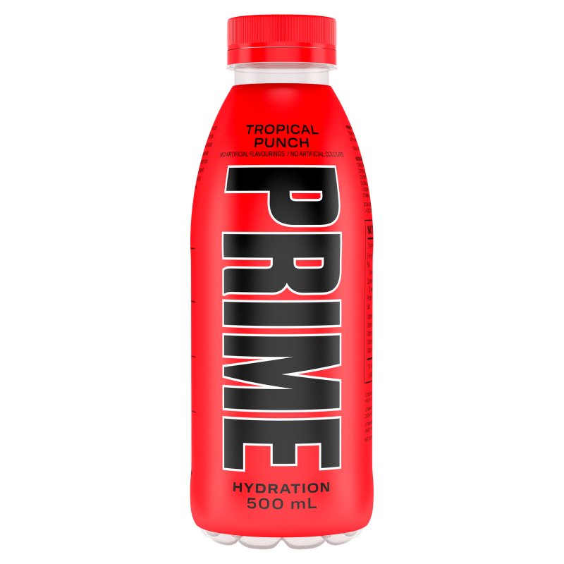 Prime Hydration Tropical Punch 500ml Bottle (12 Pack)
