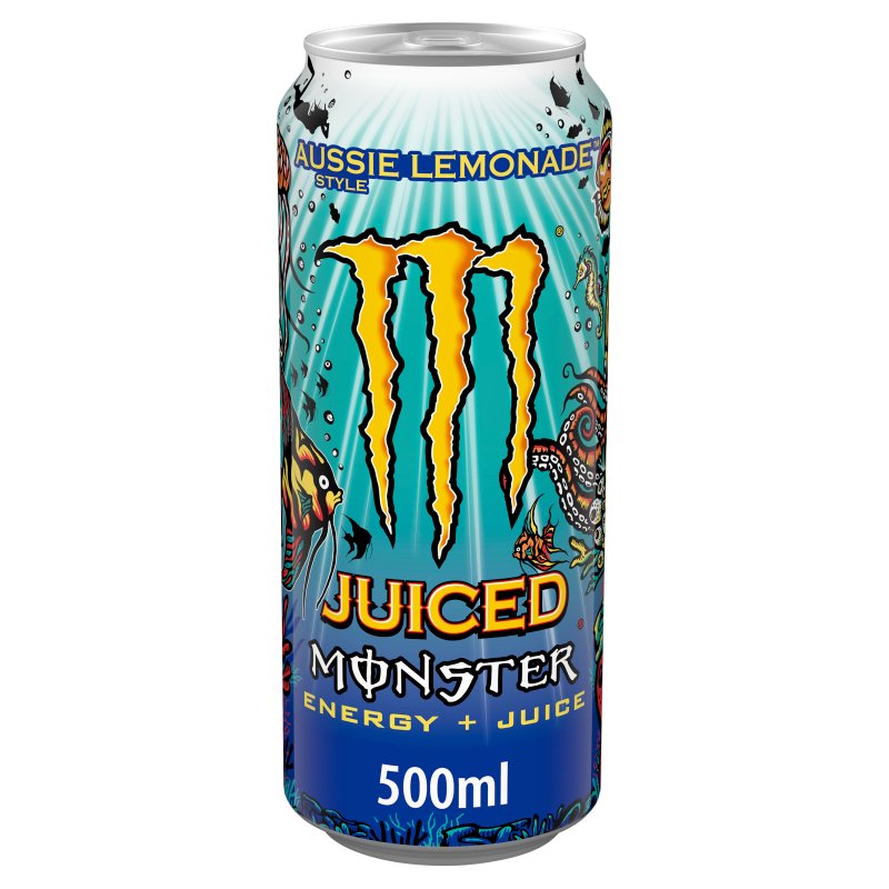 Monster Energy Juiced Aussie Lemonade Style 500ml Can (12 Pack)