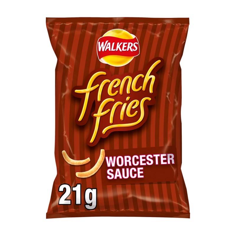 Walkers French Fries Worcester Sauce Snacks (32 X 21G) Best Price Online