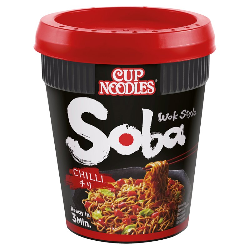 Soba Wok Style Chilli Noodle Cup 90g (8 Pack)