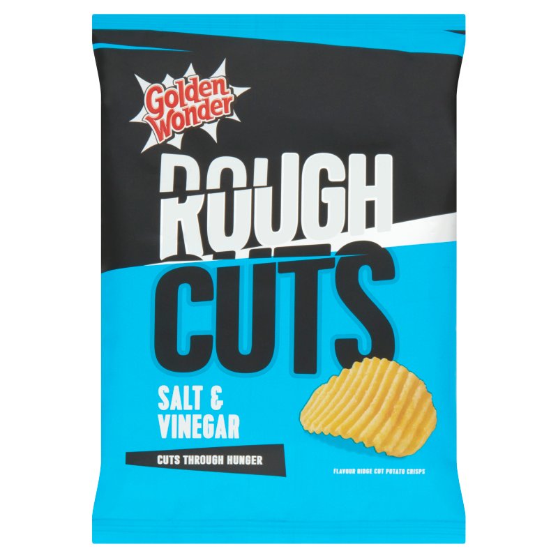 Golden Wonder Rough Cut Salt & Vinegar Crisps 47.5g (36 Pack)