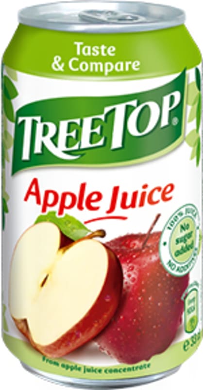 Tree Top Apple Juice NAS 330ml Can (24 Pack)