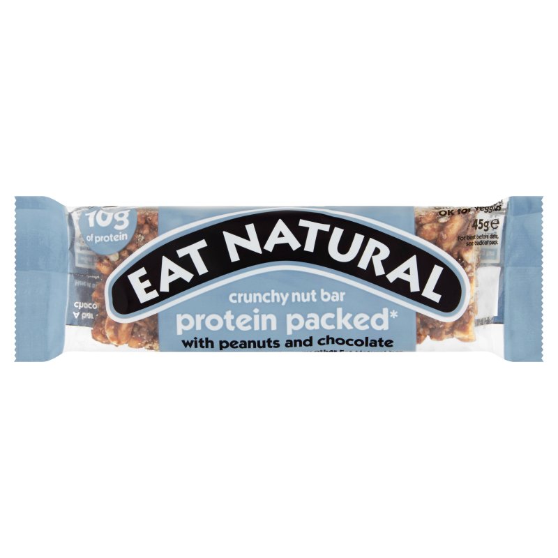 Eat Natural Protein Packed Peanut & Chocolate Crunchy Nut Bar 45g (12 Pack)