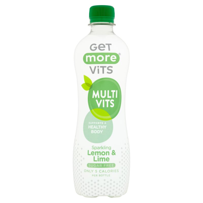 Get More Vits Multivitamin Sparkling Lemon & Lime 500ml (12 Pack)