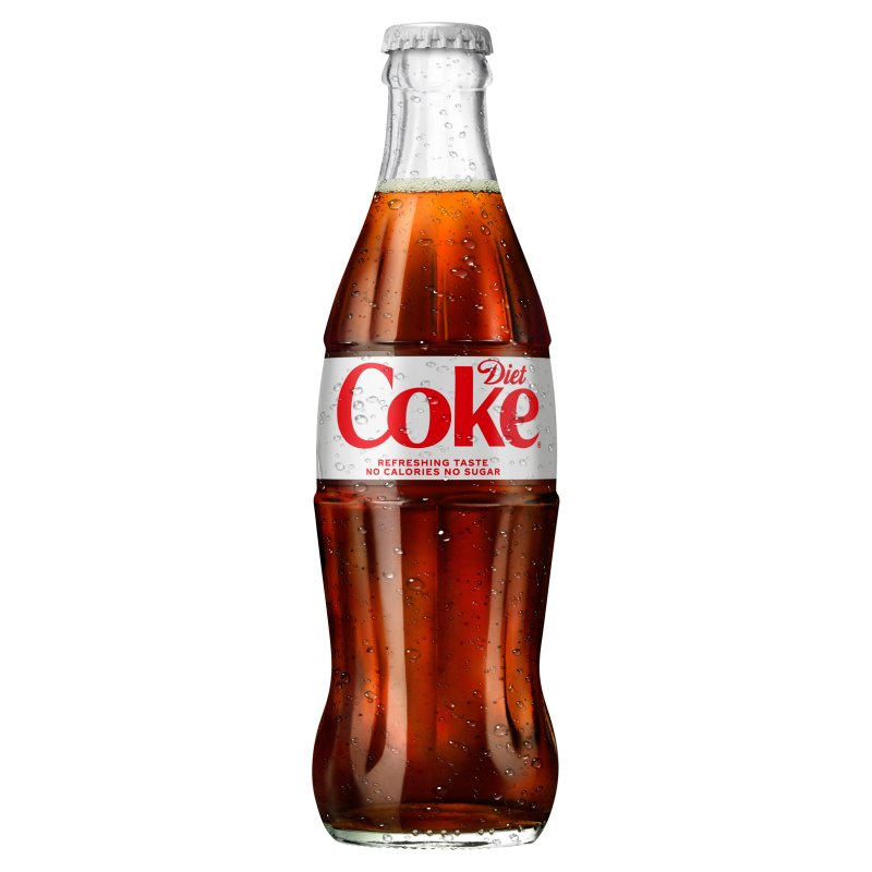 Diet Coke (GB) 330ml Glass Bottle (24 Pack)