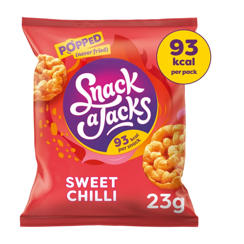Snack a Jacks Sweet Chilli Rice Cakes 23g (24 Pack)