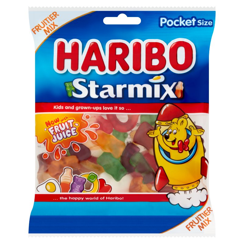 Haribo Starmix Pocket Size 90g Bag (24 Pack)