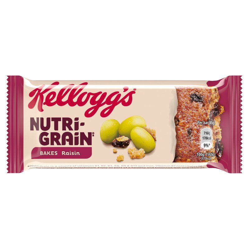 Kellogg's Nutri-Grain Bakes - Raisin 45g (24 Pack)