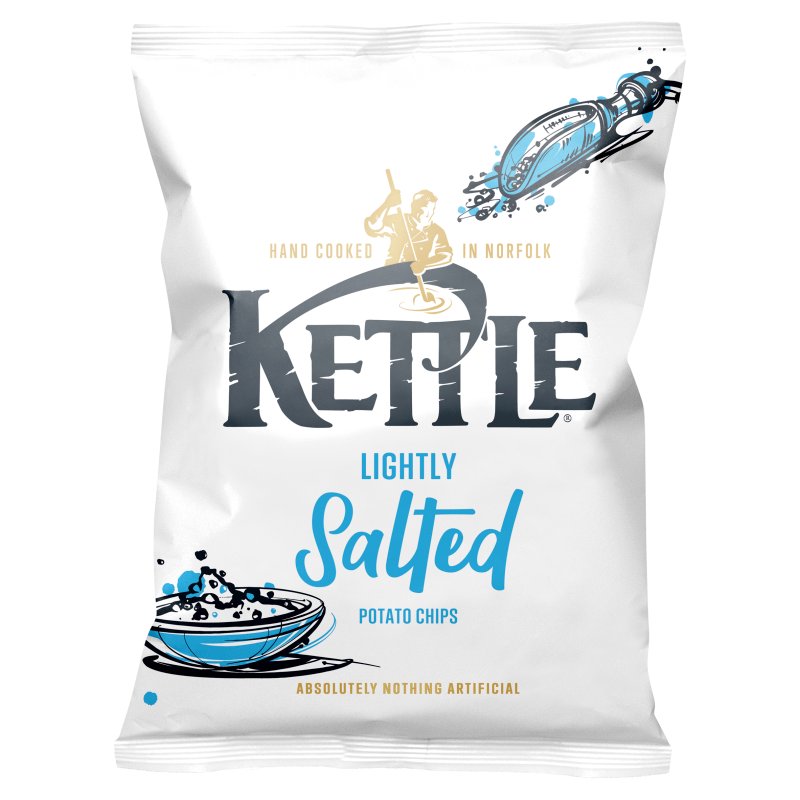 Kettle Lightly Salted Potato Chips 40g (18 Pack)
