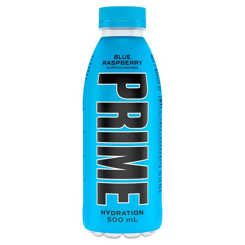 Prime Hydration Blue Raspberry 500ml Bottle (12 Pack)
