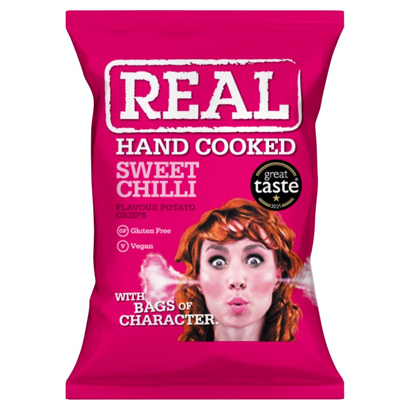 Real Crisps Sweet Chilli 35g (24 Pack)