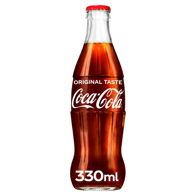 Coca-Cola Original 330ml Icon Glass Bottle (24 Pack)