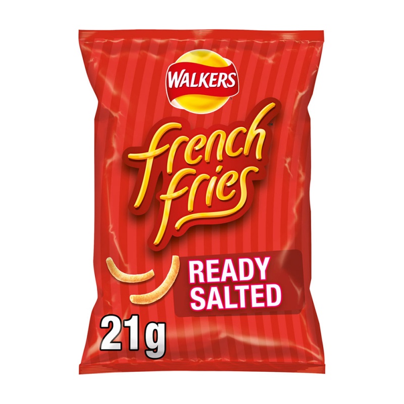 Walkers French Fries Ready Salted Crisps 21g (32 Pack)